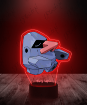 Lampka LED 3D Plexido z Nadrukiem Pokemon Nosepass