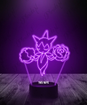 Lampka LED 3D Plexido z Nadrukiem Pokemon Anime Roselia - 1