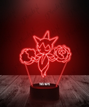 Lampka LED 3D Plexido z Nadrukiem Pokemon Anime Roselia - 2