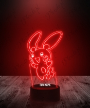 Lampka LED 3D Plexido z Nadrukiem Anime Pokemon Plusle - 1