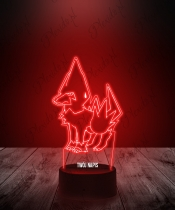 Lampka LED 3D Plexido z Nadrukiem Anime Pokemon Manectric - 1