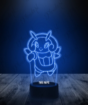 Lampka LED 3D Plexido z Nadrukiem Anime Pokemon Illumise - 1