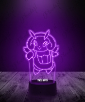 Lampka LED 3D Plexido z Nadrukiem Anime Pokemon Illumise - 2