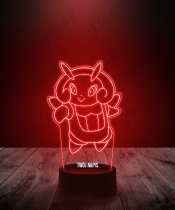 Lampka LED 3D Plexido z Nadrukiem Anime Pokemon Illumise - 3