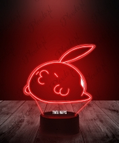 Lampka LED 3D Plexido Pokemon Gulpin z Nadrukiem - 1