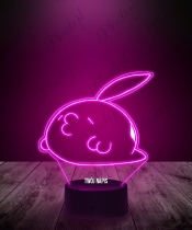 Lampka LED 3D Plexido Pokemon Gulpin z Nadrukiem - 3