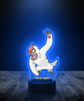 Lampka LED 3D Plexido UV Pokemon Vigoroth z Nadrukiem - 1