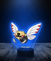 Lampka LED 3D Plexido UV Pokemon Ninjask z Nadrukiem - 1