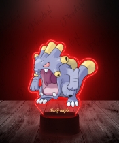 Lampka LED 3D Plexido UV Pokemon Exploud z Nadrukiem - 1