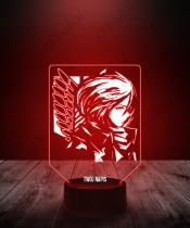 Lampka LED 3D Plexido z Nadrukiem Attack On Titan Mikasa Ackermann - 2