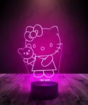 Lampka LED 3D Plexido Hello Kitty Miś
