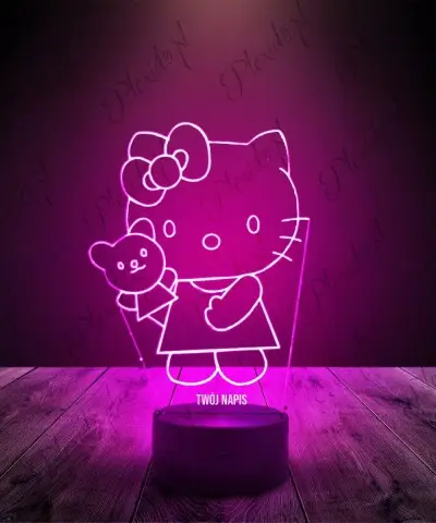 Lampka LED 3D Plexido Hello Kitty Miś