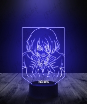 Lampka LED 3D Plexido z Nadrukiem Attack On Titan Annie Lionhart Tytani - 1