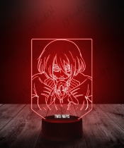 Lampka LED 3D Plexido z Nadrukiem Attack On Titan Annie Lionhart Tytani - 2