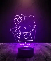 Lampka LED 3D Plexido Hello Kitty Miś