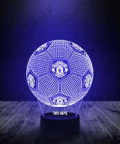 Lampka LED 3D Plexido z Nadrukiem Piłka Nożna Klub Manchester United - 3