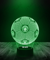 Lampka LED 3D Plexido z Nadrukiem Piłka Nożna Klub Manchester City - 1