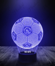 Lampka LED 3D Plexido z Nadrukiem Piłka Nożna Klub Ajax Amsterdam - 1