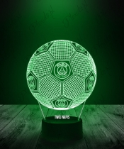 Lampka LED 3D Plexido z Nadrukiem Piłka Nożna Klub Paris Saint-Germain F.C. - 1
