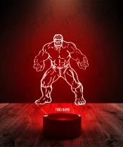 Lampka LED 3D Plexido Incredible Hulk