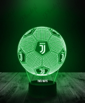 Lampka LED 3D Plexido z Nadrukiem Piłka Nożna Klub Juventus F.C. - 2