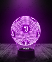 Lampka LED 3D Plexido z Nadrukiem Piłka Nożna Klub Juventus F.C. - 3