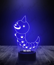 Lampka LED 3D Plexido Pokemon Weedle - 3