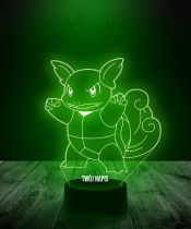 Lampka LED 3D Plexido Pokemon Wartortle Squirtle - 1