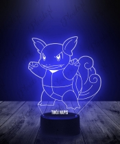 Lampka LED 3D Plexido Pokemon Wartortle Squirtle - 2