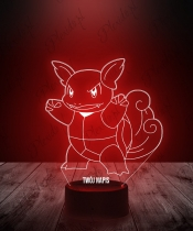 Lampka LED 3D Plexido Pokemon Wartortle Squirtle - 3