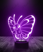 Lampka LED 3D Plexido Pokemon Butterfree - 1