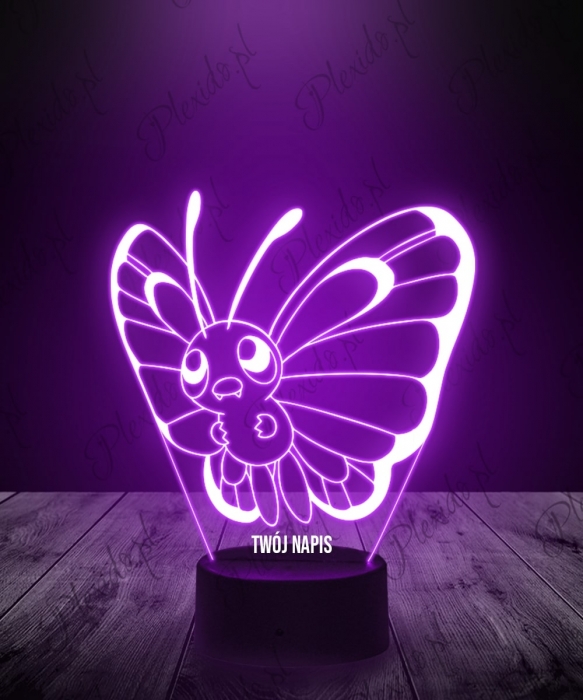 Lampka LED 3D Plexido Pokemon Butterfree - 1