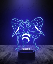 Lampka LED 3D Plexido Pokemon Beedrill - 2