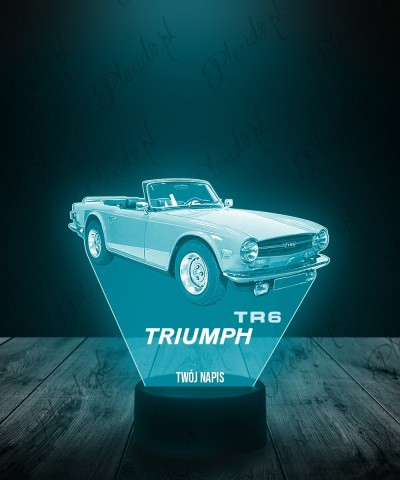 Lampka LED 3D Plexido Samochód Triumph TR6 Kabriolet - 1