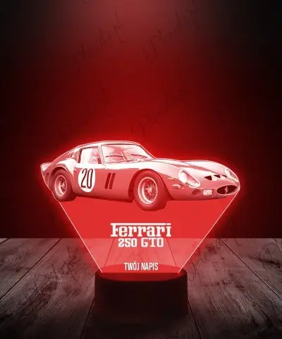 Lampka LED 3D Plexido Samochód Ferrari GTO 250 - 1