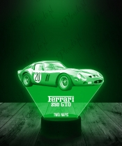 Lampka LED 3D Plexido Samochód Ferrari GTO 250 - 3