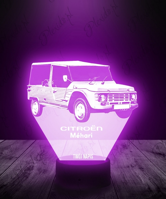 Lampka LED 3D Plexido Samochód Citroen Mehari - 1