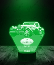 Lampka LED 3D Plexido Samochód Bugatti Type 57 - 1