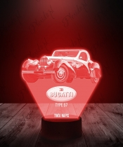 Lampka LED 3D Plexido Samochód Bugatti Type 57 - 2