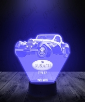 Lampka LED 3D Plexido Samochód Bugatti Type 57 - 3