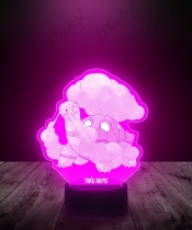 Lampka LED 3D Plexido Pokemon Torkoal - 1