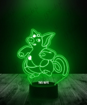 Lampka LED 3D Plexido Pokemon Grumpig - 2