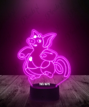 Lampka LED 3D Plexido Pokemon Grumpig - 3