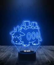 Lampka LED 3D Plexido Pokemon Camerupt - 1