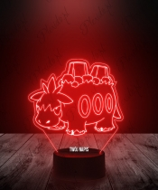 Lampka LED 3D Plexido Pokemon Camerupt - 3