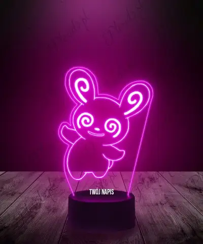 Lampka LED 3D Plexido Pokemon Spinda - 1