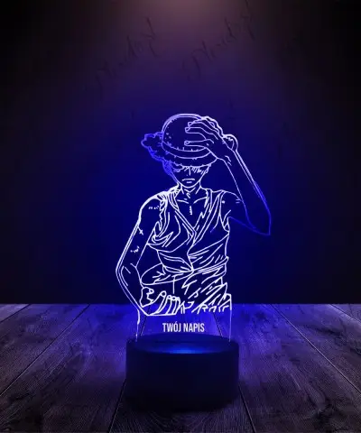 Lampka LED 3D Plexido Monkey D. Luffy One Piece