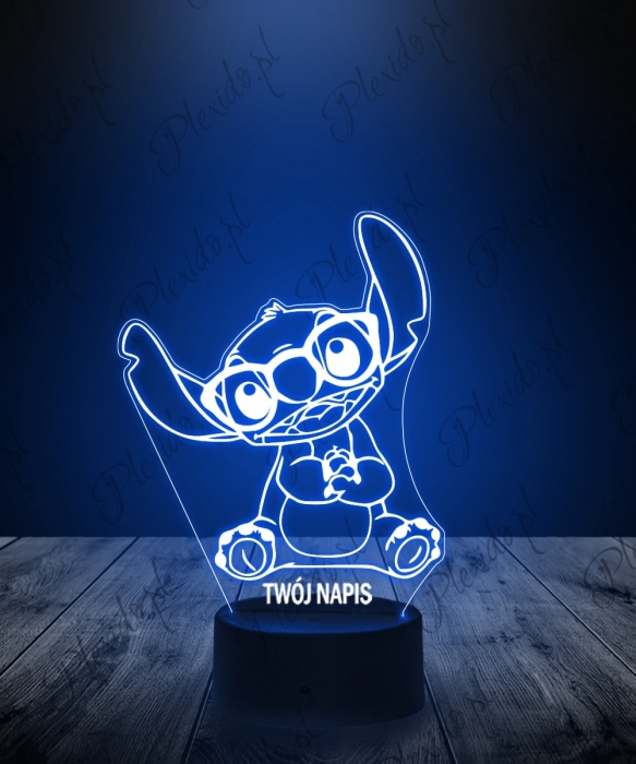 Lampka LED 3D Plexido Bajka Lilo i Stitch - 1