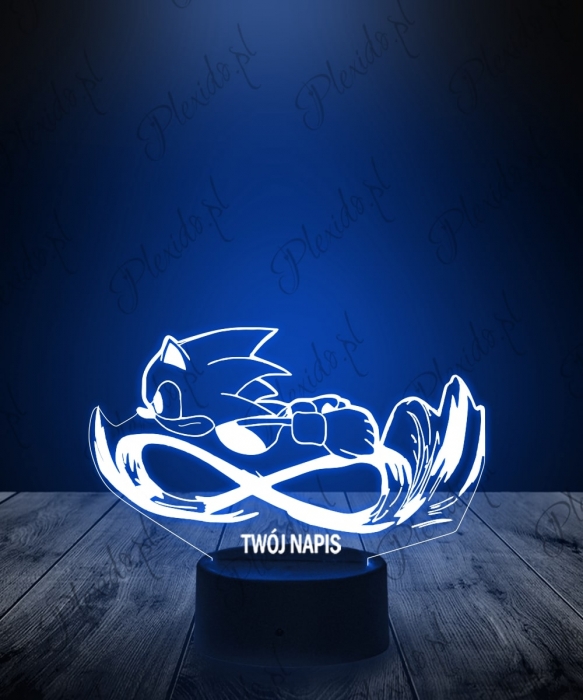 Lampka LED 3D Plexido Sonic Ultra Szybkość - 1