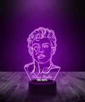 Lampka LED 3D Plexido Piosenkarz Shawn Mendes - 1